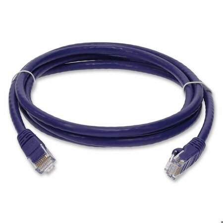 ADD-ON Addon 10Ft Rj-45 (Male) To Rj-45 (Male) Purple Cat6 Slim Clear Claw ADD-10FCAT6-PE